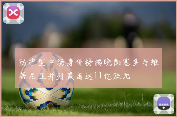 防守型中场身价榜揭晓凯塞多与维蒂尼亚并列最高达11亿欧元