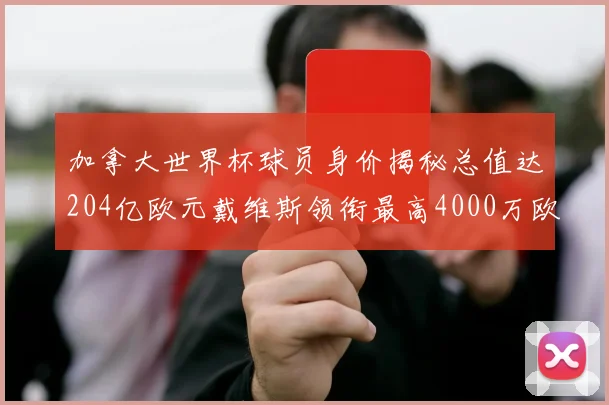 加拿大世界杯球员身价揭秘总值达204亿欧元戴维斯领衔最高4000万欧